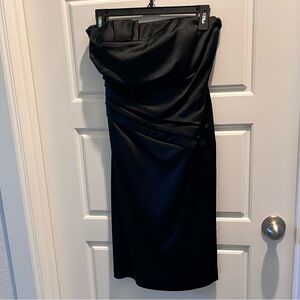 White House Black Market Strapless Black Dress